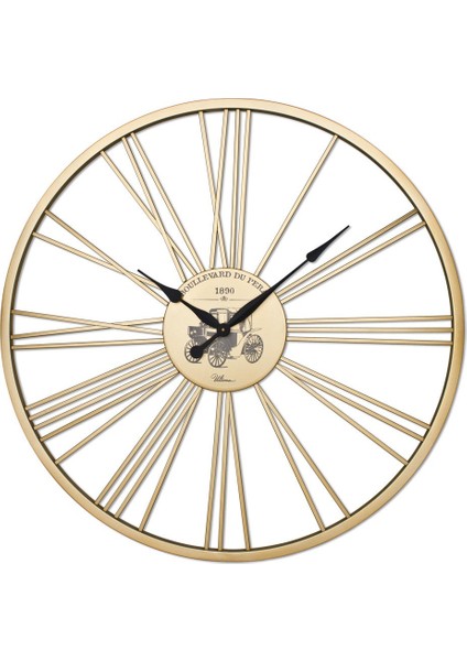 Ultima 2689 G Metal Roma Rakam Duvar Saati