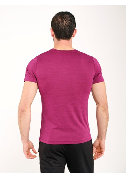 Erkek Bordo T-Shirt W1113