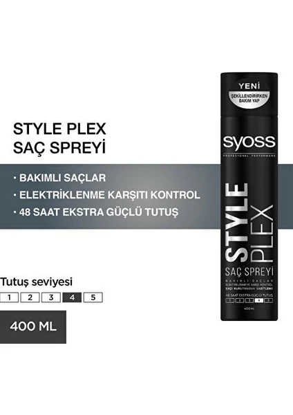 Style Plex Kabarma Önleyici Saç Spreyi Extra Güçlü 4