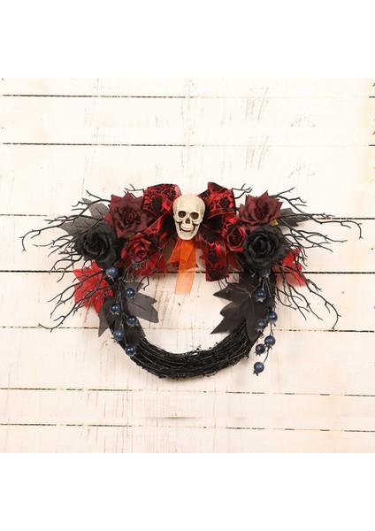 Çelenk Kafatası Kafa Yapay Benzersiz Süslemeleri Cadılar Bayramı Bahçesi Aile Için (Yurt Dışından) fiyatları