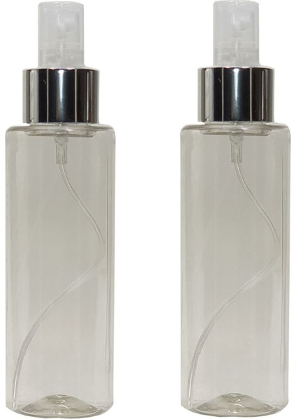 Boş Pet Şişe 100 ml Doldurulabilir Kolonya ve Dezenfektan Için 2 Adet