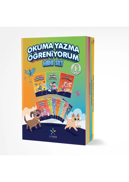 5 Yıldız Yayınları 1. Sınıf Okuma Yazma Öğreniyorum Mini Set