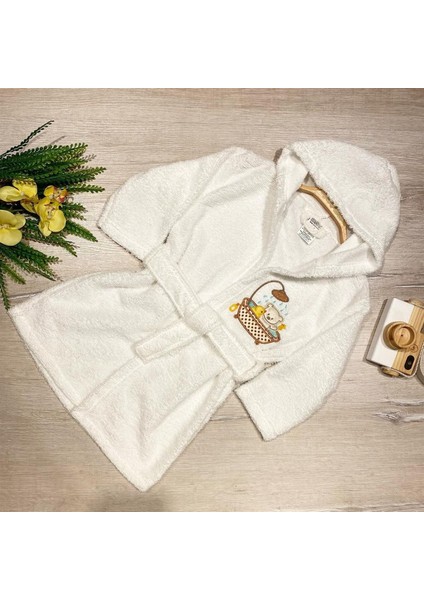 Havlu Bornoz Ekru Civciv
