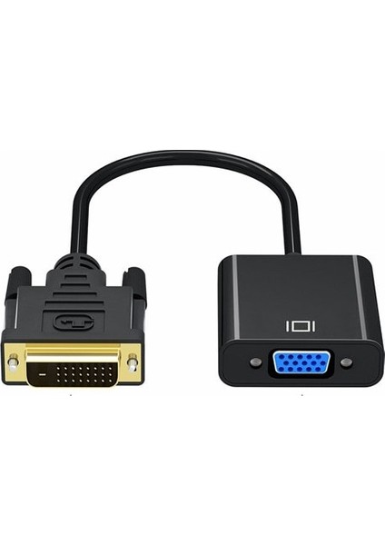 Boblov DVI To VGA Aktif Dönüştürücü Kablo (Dvi-D Erkek - Vga) DVI VGA