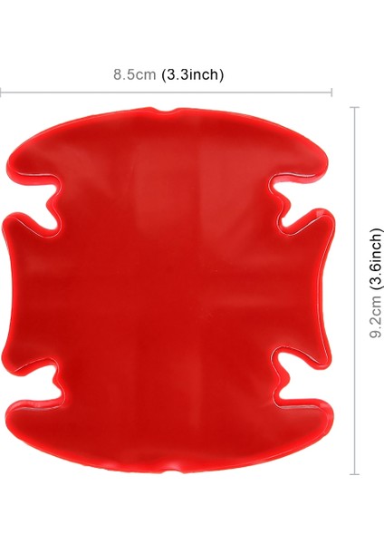 4 Adet Ingıltere Bayrak Desen Araba-Styling Araba Kapı Kolu Çizikler Dayanıklı Sticker-Kırmızı (Yurt Dışından)