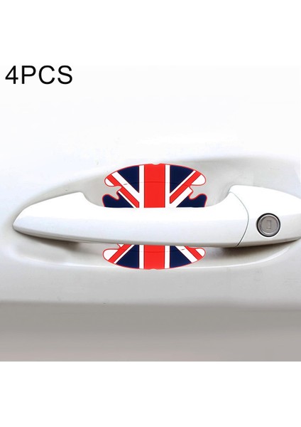 4 Adet Ingıltere Bayrak Desen Araba-Styling Araba Kapı Kolu Çizikler Dayanıklı Sticker-Kırmızı (Yurt Dışından) modelleri