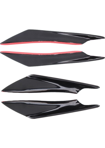 4 Adet Araba-Styling Flank Dekoratif Etiket-Siyah (Yurt Dışından)