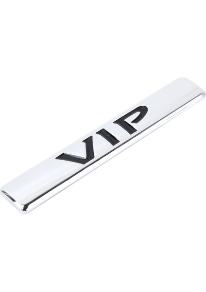 Oto Vıp Sticker Vıp Etiket Araba Çıkartmaları 3D Metal Moda Vıp Logo Araba Çıkartmaları-Gümüş (Yurt Dışından)