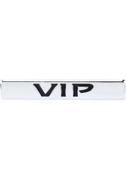 Oto Vıp Sticker Vıp Etiket Araba Çıkartmaları 3D Metal Moda Vıp Logo Araba Çıkartmaları-Gümüş (Yurt Dışından)