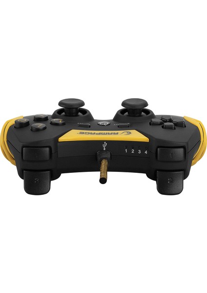 Rampage SG-R218  PS3/ PC X INPUT Sarı Renk  USB 1.8m Hasır Kablolu Oyun Kolu Joypad