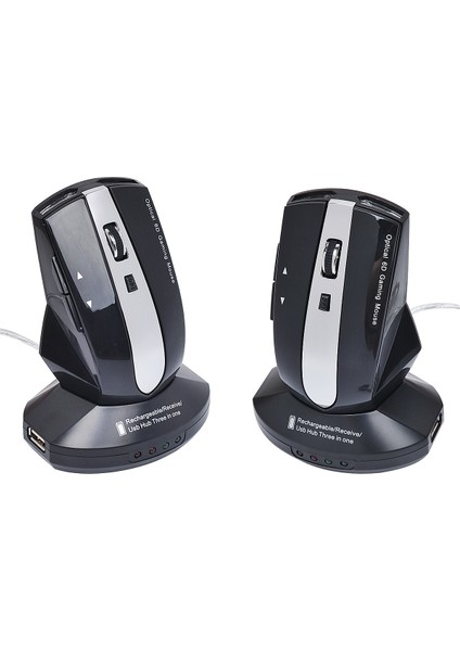 Fare Şarj M-011G 2.4ghz 6 Keys Kablosuz Siyah (Yurt Dışından)