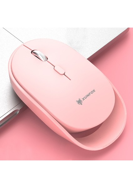 1600 Dpı 6-Tuşları Şarj Sessiz Kablosuz Fare 2.4g Kablosuz Pembe modelleri