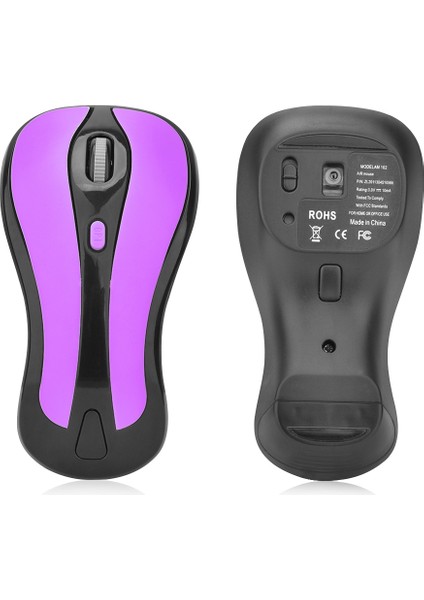 2.4g Kablosuz Oyun Faresi Siyah Mor (Yurt Dışından) modelleri