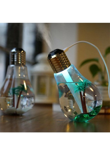 LED Işıklı Ampül Hava Nemlendirici Buhar Makinası