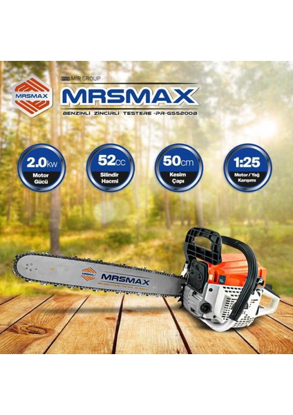 Mrs-Max Motorlu Testere 5200-B Stl