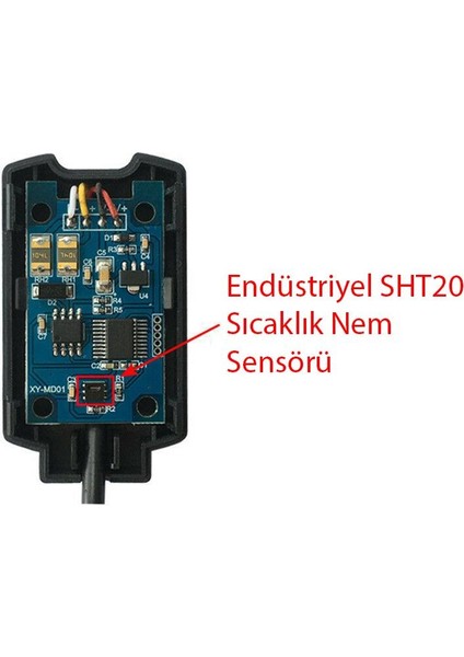 RS485 Yüksek Hassasiyetli SHT20 Sıcaklık Nem Sensörü modelleri