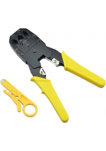Pense + Tester + 100 Adet RJ45 Network Seti