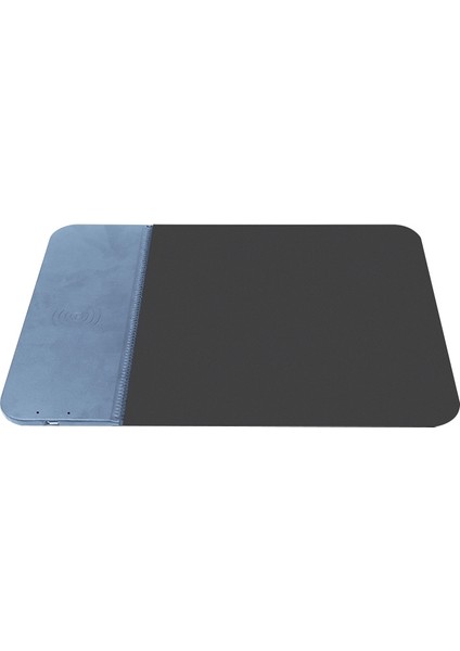 10W Aydınlatma Kablosuz Şarj Kauçuk Mouse Pad Mavi (Yurt Dışından) indirimleri