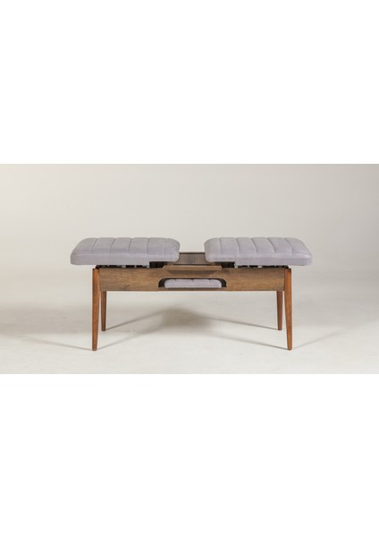 SEMBOL BENCH CEVİZ SOHO GRİ