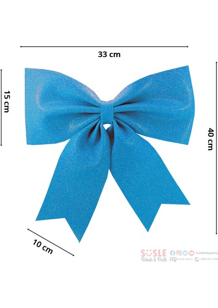 Simli Eva Fiyonk, 40 cm x 33 cm - Mavi fiyatları
