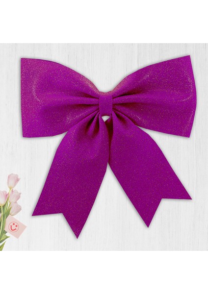 Simli Eva Fiyonk, 40 cm x 33 cm - Mor