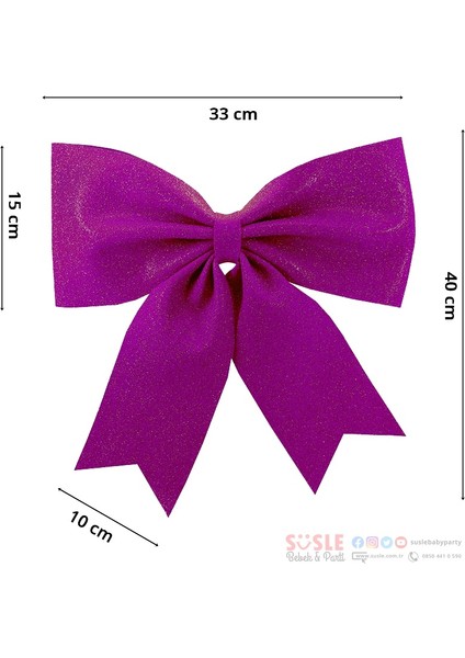 Simli Eva Fiyonk, 40 cm x 33 cm - Mor fiyatları
