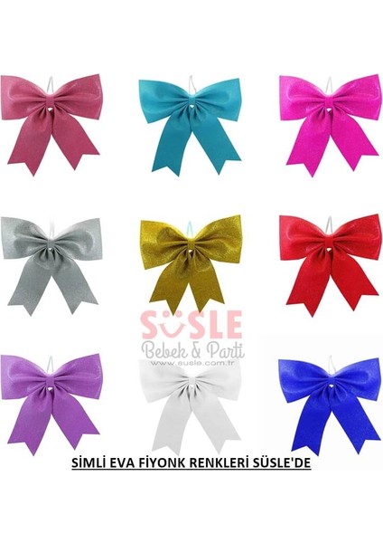 Simli Eva Fiyonk, 40 cm x 33 cm - Mor fırsatları