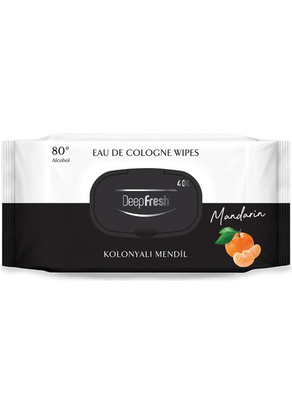 Deep Fresh Kolonyalı Islak Mendil Mandalina 40 Yaprak