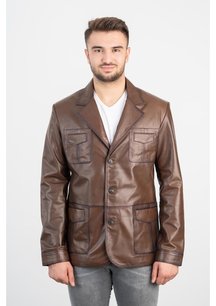 DER233 Erkek Taba Mont