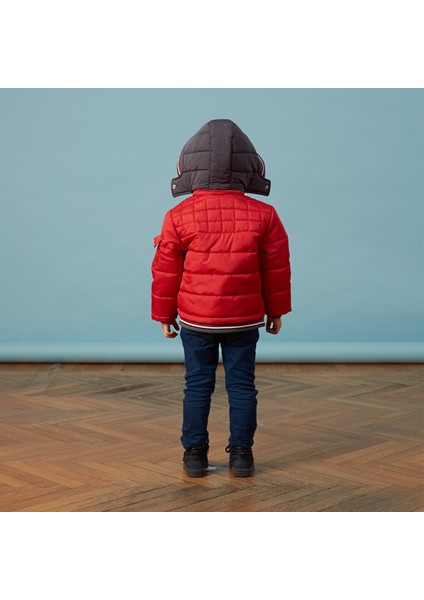 Bebe Ribanalı Kırmızı Erkek Anorak modelleri