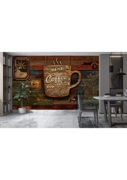 Kahve Dükkanı Için 3D Duvar Kağıdı modelleri