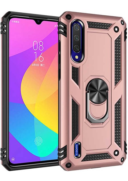 Xiaomi Mi A3 Kılıf Tank Zırh Yüzüklü Mıknatıslı Standlı Kapak (Vega) fiyatları
