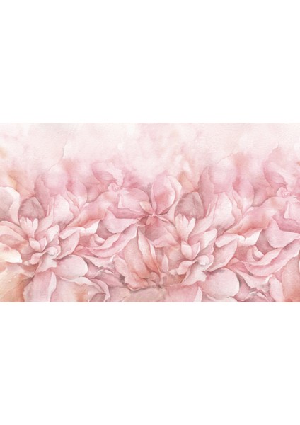 Pembe Renkli Karışık Çiçek Desenli 3D Duvar Kağıdı fiyatları