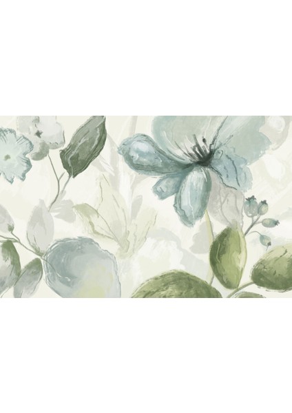 Geniş Yapraklı Çiçek Desenli 3D Duvar Kağıdı fiyatları