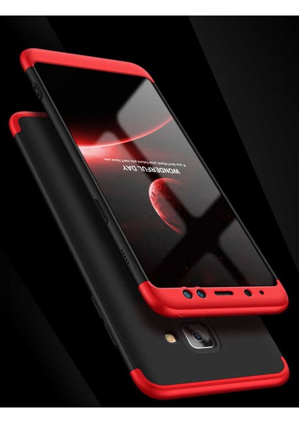 Samsung Galaxy A8 Plus 2018 Kılıf 360 Tam Koruma Ön ve Arka Sert Mika Kapak Orjinal Ays Gkk Kapak fırsatları