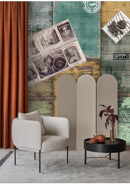 Gazete Küpürü Desenli Vintage 3D Duvar Kağıdı fırsatları