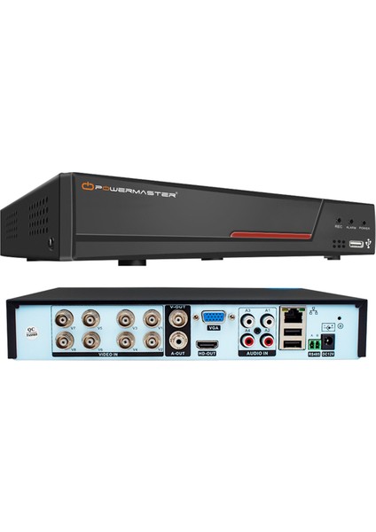 PM-4407 6ın1 8 Kanal 5mpn Dvr Kayıt Cihazı H265