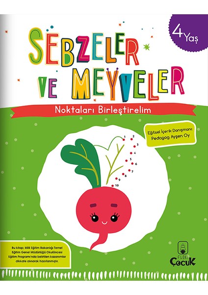 4 Yaş Tanımlayıcı Eğitici Etkinlik “4 Yaş Noktaları Birleştirelim” Eğlenceli Okul Öncesi Set 5 Kitap