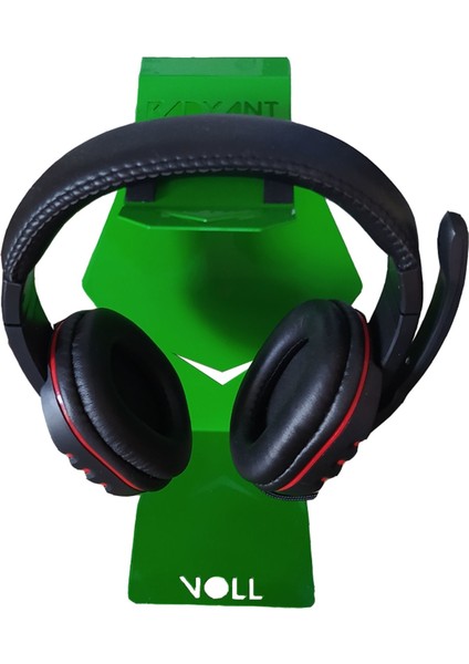 VOLL RADYANT V2 Kulak Üstü Kulaklık Için Destek Stand Oyuncu Standı Gamer Yeşil - Limted Edition