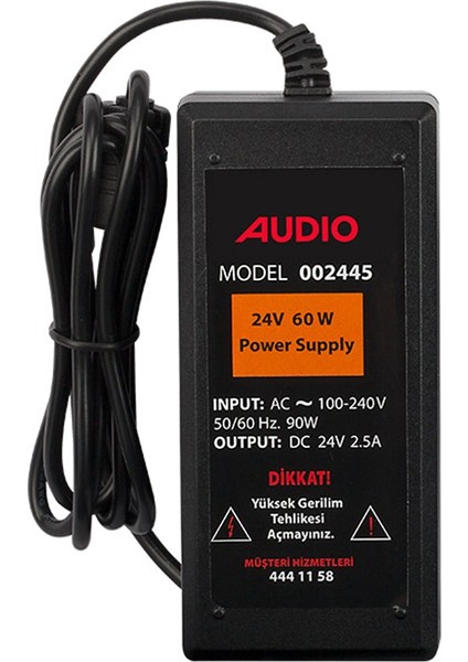 Güç Kaynağı 60W 24V Switch Mode