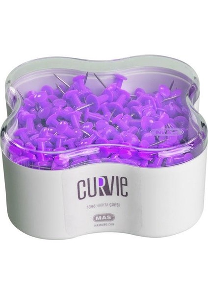 Curvie Harita Çivisi Mor 350'li