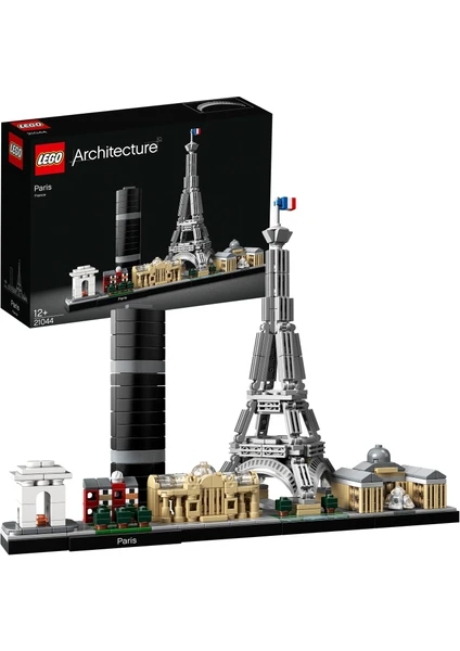 LEGO® Architecture Şehir Yapıları Koleksiyonu Paris 21044- Seyahat; Mimari ve Tarih Meraklısı Yetişkinler için Koleksiyonluk Sergilenebilir Yapım Seti (694 Parça)