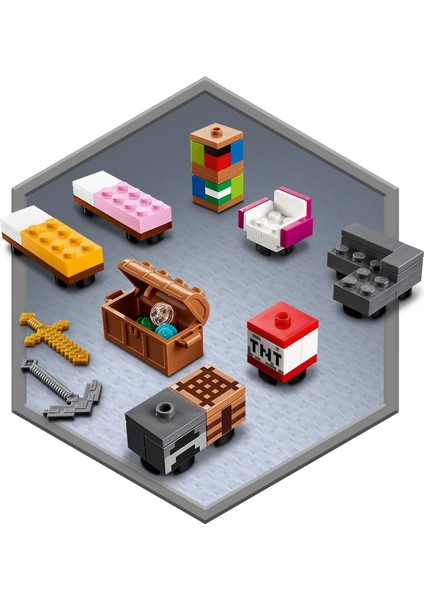 Minecraft# Modern Ağaç Ev 21174 - Minecraft Oynayan Çocuklar için Eğlenceli bir Oyuncak Yapım Seti (909 Parça) indirimleri