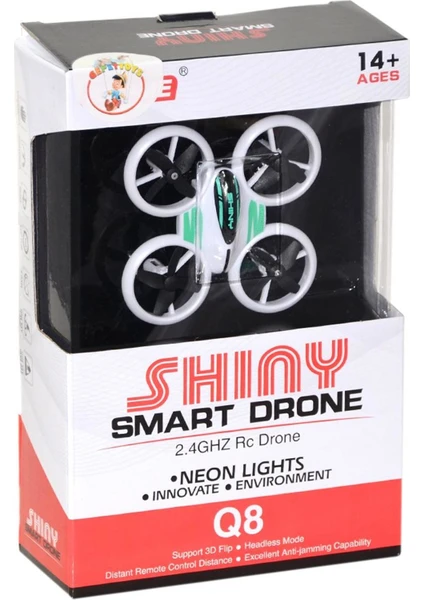 Marka Q8 Mini Drone Neon Işıklı