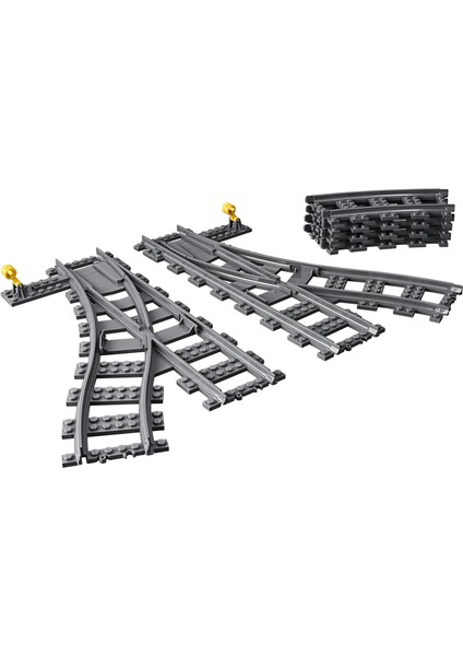 ® City Değiştiren Makaslar 60238 - 5 Yaş ve Üzeri Tren Seven Çocuklar için LEGO® City Setleriyle Uyumlu Yaratıcı Oyuncak Yapım Seti (8 Parça)