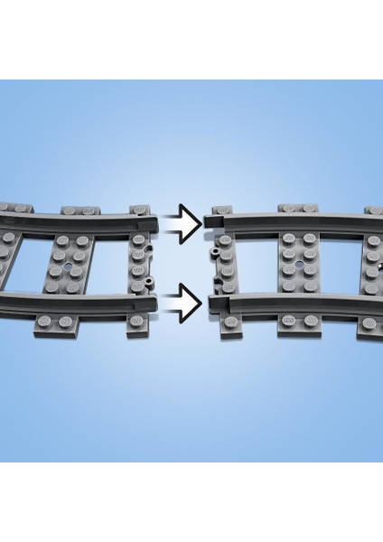 ® City Değiştiren Makaslar 60238 - 5 Yaş ve Üzeri Tren Seven Çocuklar için LEGO® City Setleriyle Uyumlu Yaratıcı Oyuncak Yapım Seti (8 Parça)