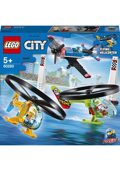 City Hava Yarışı 60260 - Çocuklar İçin Yaratıcı Oyuncak Yapım Seti (140 Parça) modelleri