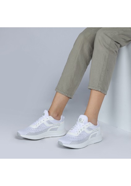 26280 Beyaz Açık Gri Kadın Günlük Rahat Yürüyüş Koşu Sneaker Spor Ayakkabı