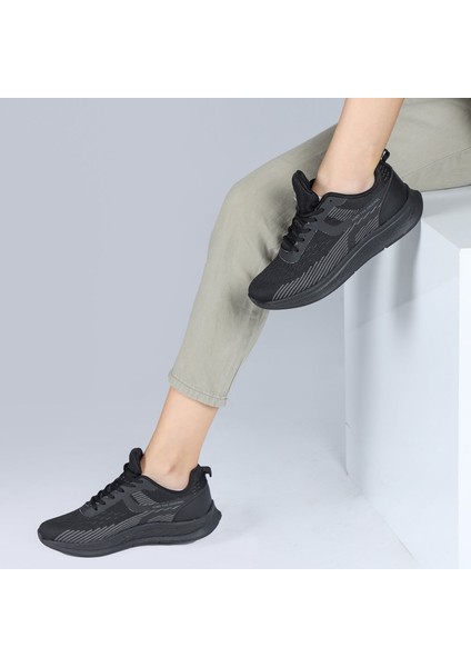 26280 Siyah Kadın Günlük Rahat Yürüyüş Koşu Sneaker Spor Ayakkabı
