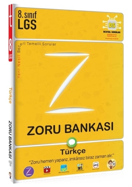 Tonguç Akademi 8. Sınıf Türkçe Zoru Bankası